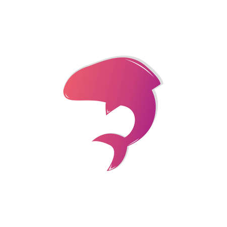 fish clipart silhouette illustration vectorのイラスト素材