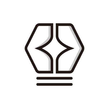 Logo or symbol of a solar lamp. suitable for business or graphic needs about it.のイラスト素材