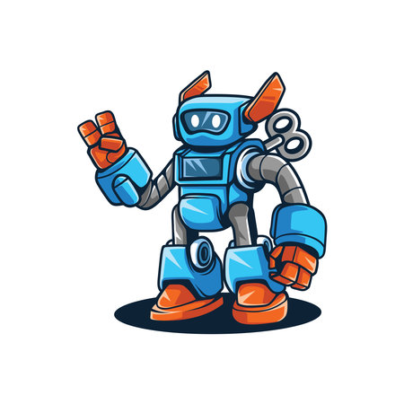 Robot icon. Cartoon illustration of robot vector icon for web designのイラスト素材