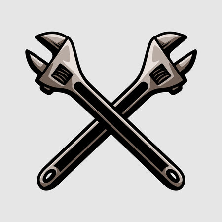 wrench icon design, vector illustration eps10 graphic flat styleのイラスト素材