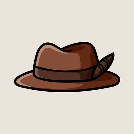 Illustration of a cowboy hat. Vector illustration in cartoon style.のイラスト素材