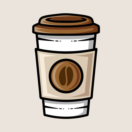 Coffee design over beige background, vector illustration eps10のイラスト素材
