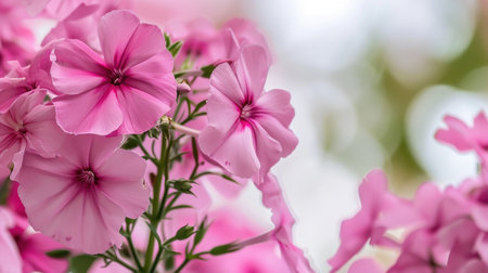 Close up view of bunch of pink flowers. Perfect for adding touch of beauty to any project or design.の素材