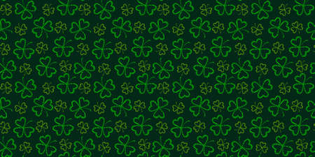 Patricks for fabric design. Invitation, greeting card. Irish holiday vector illustration. Decorative backdrop vector. Vintage ornament texture.のイラスト素材