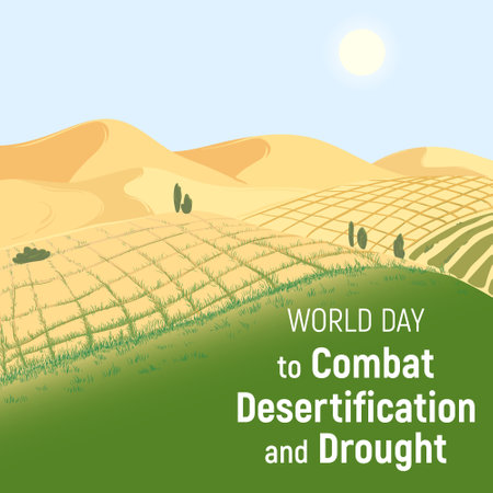 The transformation of the desert into fertile land.のイラスト素材