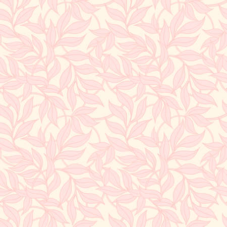 Vector linear illustration of a pattern connecting branches. Floral universal art pattern for fabric, wrapping paper. An element for wedding invitations, notebooks, flyers, covers, banners, textiles.のイラスト素材
