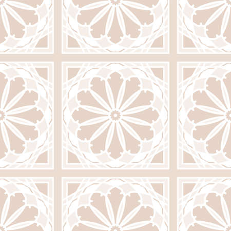 abstract geometric arabic seamless pattern backgroundのイラスト素材