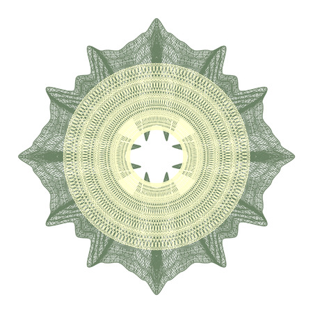 Guilloche decorative element for design certificate, diploma and bank noteのイラスト素材