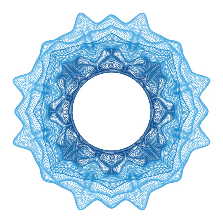 guilloche decorative element for design certificate, diploma and bank noteのイラスト素材