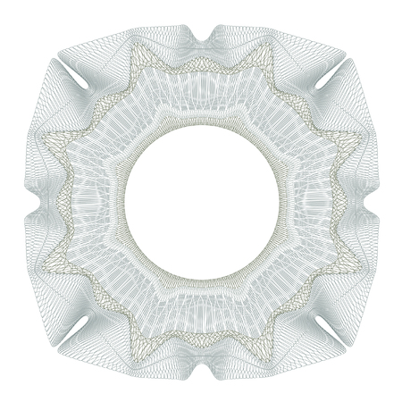 Guilloche decorative element for design certificate, diploma and bank noteのイラスト素材