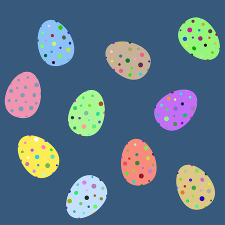Easter eggs backgroundのイラスト素材