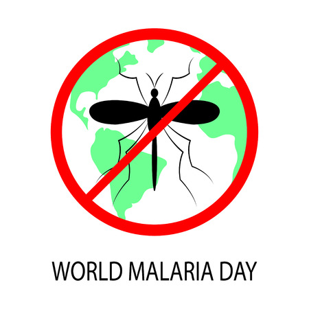 A symbol sign warning against mosquito insects.のイラスト素材