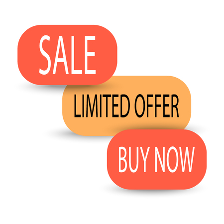 sale banner design. Creative discount poster, special offer tag.のイラスト素材