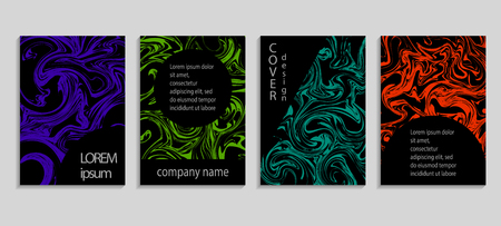 Marble texture covers set.のイラスト素材