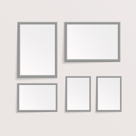 3D Picture or Photo Frame Design. Vector Illustration.のイラスト素材