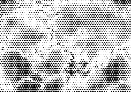 Abstract halftone dotted grunge pattern texture. Retro comic pop background. Vector modern grunge background for posters, sites, business cards, postcards, interior and cover design.のイラスト素材
