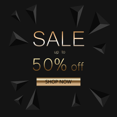 Sale banner template design. Vector illustration.のイラスト素材