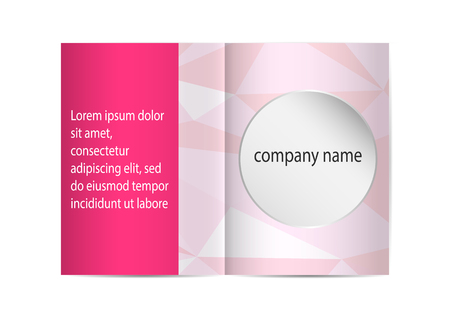 Brochure template, Flyer Design or Depliant Cover for business presentation and magazine cover, annual reportのイラスト素材