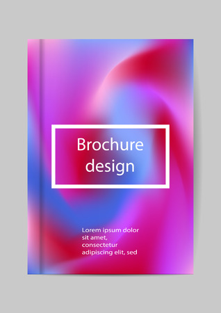 Brochure template, Flyer Design or Depliant Cover for business presentation and magazine cover, annual reportのイラスト素材