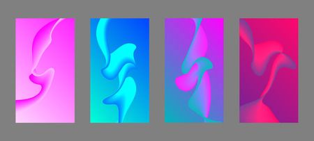 Screen background vector gradient design for mobile app.のイラスト素材