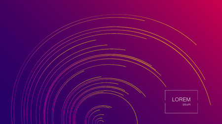 Lines composed landing page, abstract vector backgroundのイラスト素材