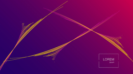 Lines composed landing page, abstract vector backgroundの写真素材