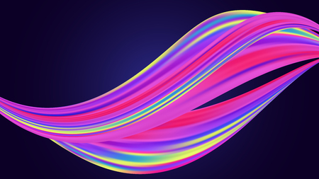 Abstract Flow Background. Fluid Shapes Vector Illustrationのイラスト素材