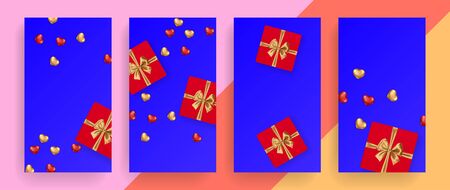 Valentine's day card concept. Romantic birthday background.のイラスト素材