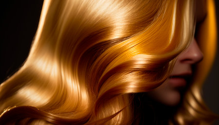 beautiful long hair. Beauty woman with luxurious straight blonde hair. generative aiの素材