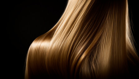 beautiful long hair. Beauty woman with luxurious straight blonde hair. generative aiの素材