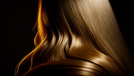 beautiful long hair. Beauty woman with luxurious straight blonde hair. generative aiの素材