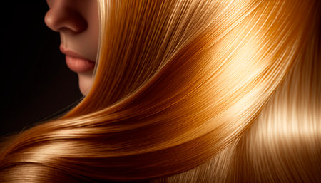 beautiful long hair. Beauty woman with luxurious straight blonde hair. generative aiの素材