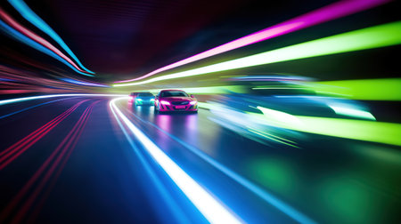 Speeding Through the Race Track. Generative AIの素材