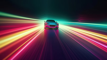Speeding Through the Race Track. Generative AIの素材