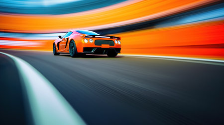 Speeding Through the Race Track. Generative AIの素材