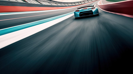 Speeding Through the Race Track. Generative AIの素材