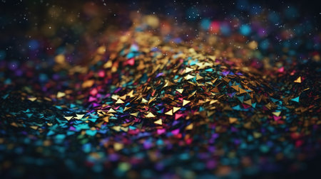 Sparkling Luxury: Glitter, Bokeh Sparkles, and Particles. Generative AIの素材