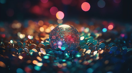 Sparkling Luxury: Glitter, Bokeh Sparkles, and Particles. Generative AIの素材