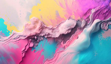 Colorful Paint Texture Background. Generative AIの素材
