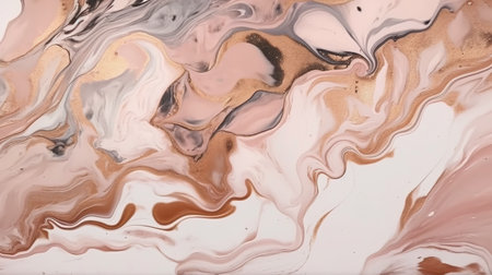 A Minimalistic Abstract Texture of Rose Gold Paint. Generative AIの素材