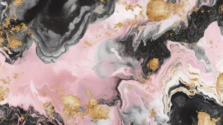 Golden Malachite Marble Texture. Generative AIの素材
