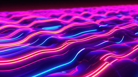 A Futuristic Abstract Neon Background. Generative AIの素材