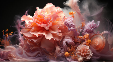 Abstract 3D Background with Luminous Spheresの素材