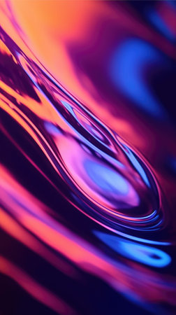 Serene Water Droplets with Gentle Waves and Reflectionsの素材