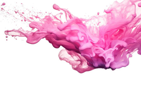 Elegant Pink Flowing Smoke in Soft Abstract Wavesの素材
