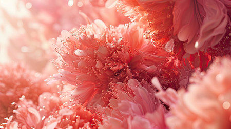 Abstract Elegant Peach Blossoms, 2024 Color Trend.の素材