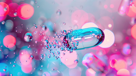 An artistic depiction of a futuristic AI-enhanced pillの素材