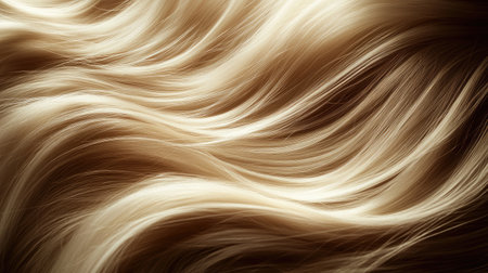 This image features a captivating close-up of blonde hair flowing dynamically, emphasizing texture and natural shine.の素材