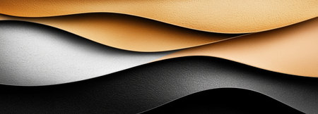 Minimalistic abstract wave design featuring elegant curves and soft textures.の素材