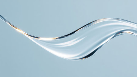 Transparent Hyaluronic Acid Gel Texture, Skincare Serum Background. A.I.の素材